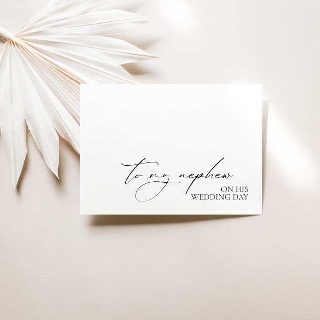 Carte Message "À Mon Nephew Le Jour De Son Mariage (Créateur téléchargé)