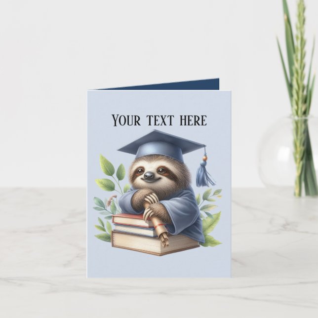 Carte Message d'ajout de fin de graduation (Devant)