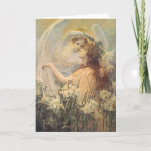 Carte Message d'Angel de George Swinstead, Art Vintage