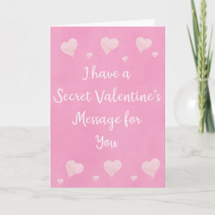 Carte Message de proposition secrète Marry Me Valentine'