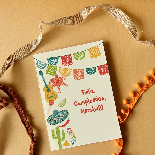 Carte Message personnalisé Sujet mexicain personnalisé (Créateur téléchargé)