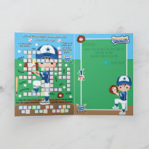Message secret de baseball pour garçons Joyeux ann