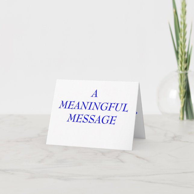CARTE MESSAGE SIGNICATIF :  INCARCÉRATION 8 (Devant)