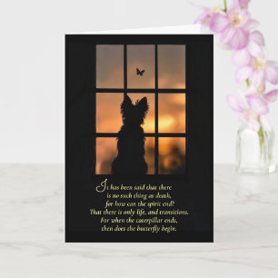 Carte Message Spirituel de la Perte d'un Chien Compagnon