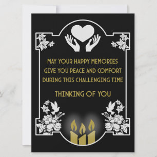 Carte Messages de condoléances