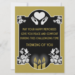 Carte Messages de condoléances