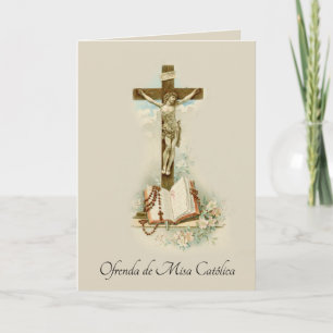 Carte Messe catholique espagnole : prière