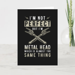 Carte Metal Head Metal Music Fan Dit
