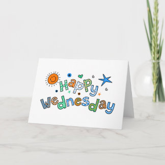 Carte Mete Happy Mercredi Semaine Greeting Expression de