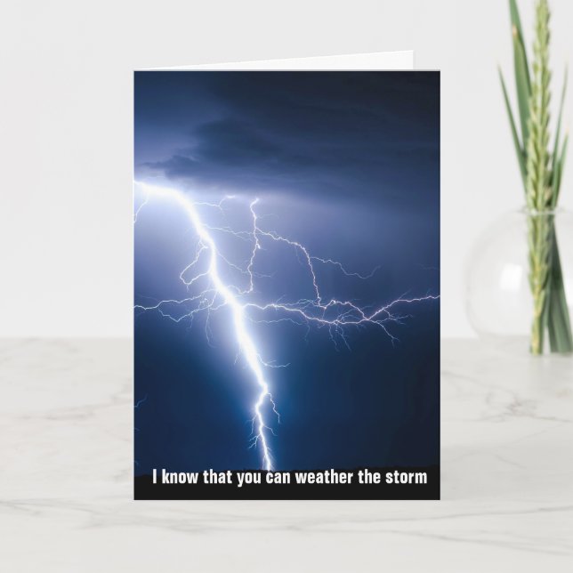 Carte Météo La Tempête, Voir La Lumière À L'Extrémité Du (Devant)
