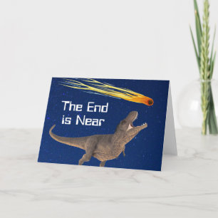 Carte Meteor Dinosaur End Est Près D'Une Catastrophe