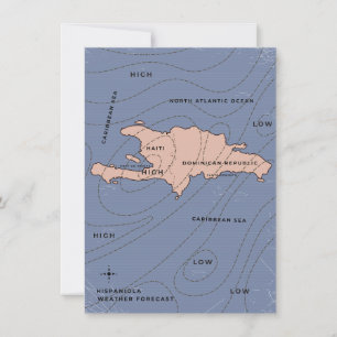 Carte météorologique d'Hispaniola