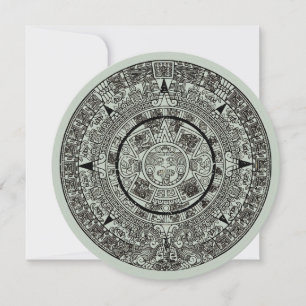 Carte Mexicaine Aztec Sun Stone Maya Calendrier 1