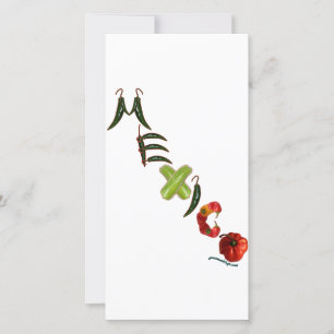 Carte Mexique Chili Peppers