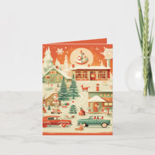 Carte Mi-siècle Noël