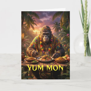 Carte Miam mon sasquatch autocollant jamaïcain