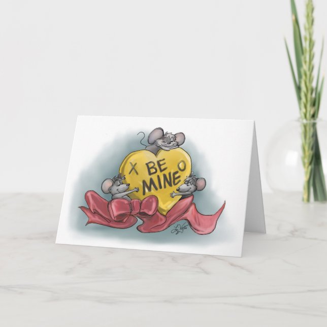 Carte Mic, Mac et Moe vous souhaitent un joyeux Saint-Va (Devant)