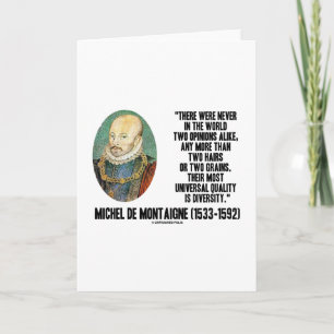 Carte Michel de Montaigne jamais deux avis citent de