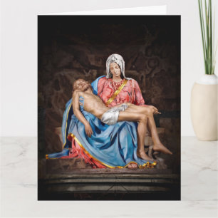 Carte MICHELANGELO PIETA' L'AGNEAU DE DIEU xdkbg