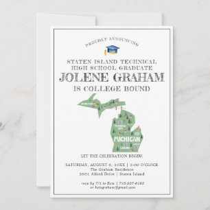 Carte Michigan   College Bound Graduation Party