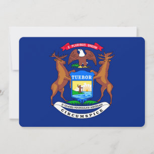 Carte Michigan State Flag Design