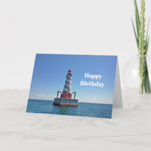 Carte Michigan White Shoal Lighthouse Photo Anniversaire
