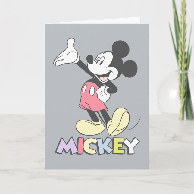 Carte Mickey classique (Devant)