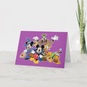 Carte Mickey et amis d'Halloween