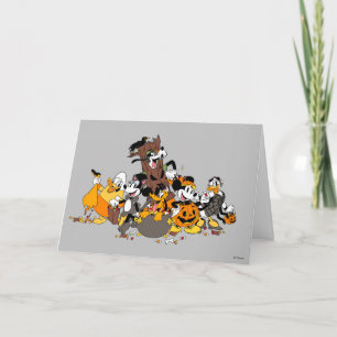 Carte Mickey et ses amis déguisés pour Halloween