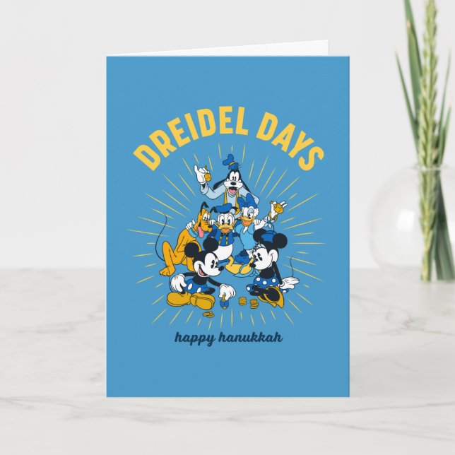Carte Mickey et ses amis | Jours de dreidel (Devant)