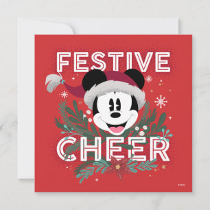 Carte Mickey  Festive Cheer