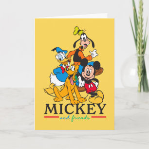 Carte Mickey & Friends Vintage Squad Graphisme