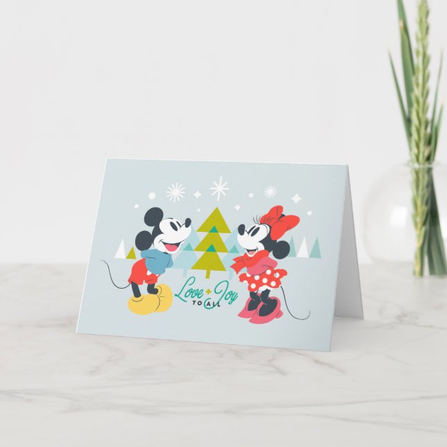Carte Mickey | Love & Joy To All (Devant)
