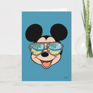 Carte Mickey Mickey Lunettes de soleil tropicales
