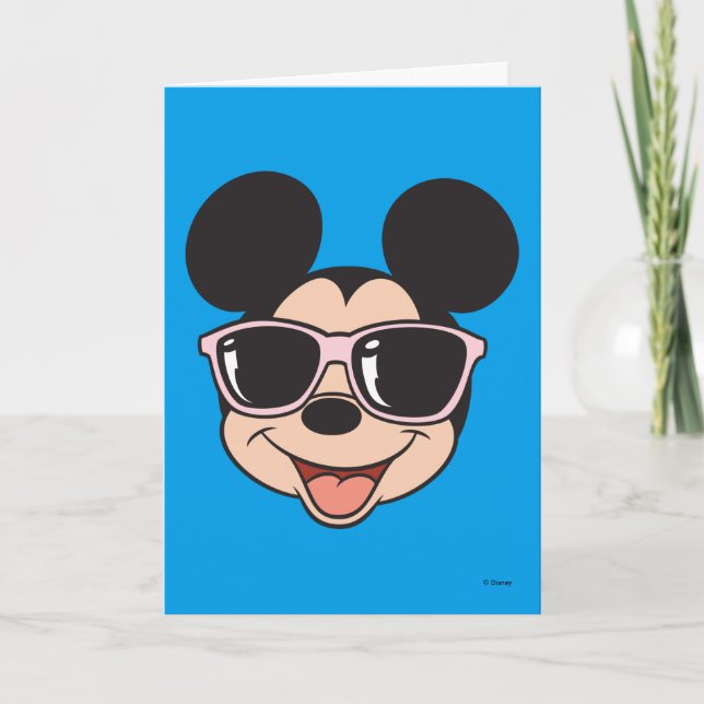 Carte Mickey | Mickey Smiling Lunettes de soleil (Devant)
