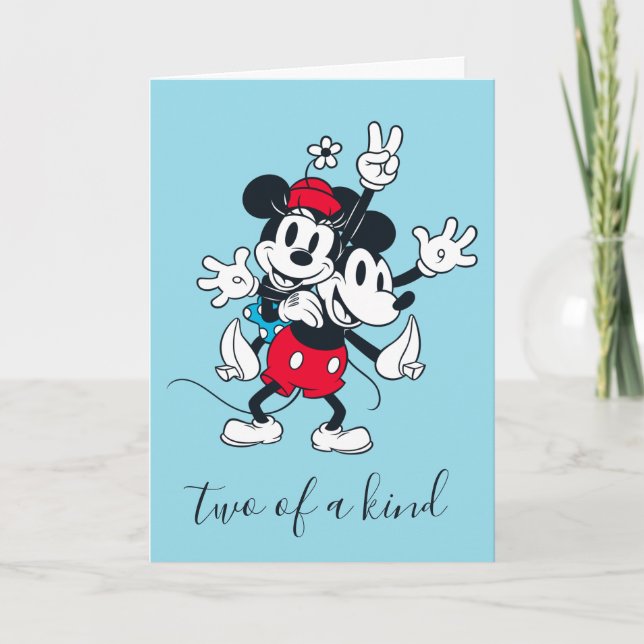 Carte Mickey & Minnie | Deux d'un genre (Devant)