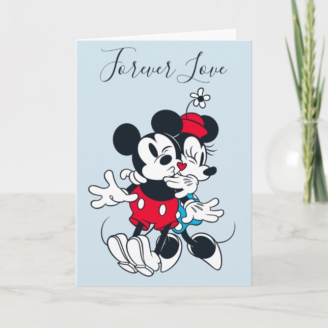 Carte Mickey & Minnie | L'amour perpétuel (Devant)