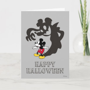 Carte Mickey Mouse Halloween effrayant