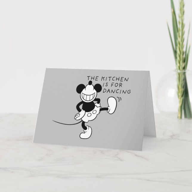 Carte Mickey Mouse | La cuisine est pour la danse (Devant)