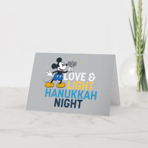 Carte Mickey Mouse   Love & Light Nuit de Hanoukka