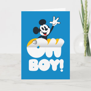 Carte Mickey Mouse Oh Boy! Décoller