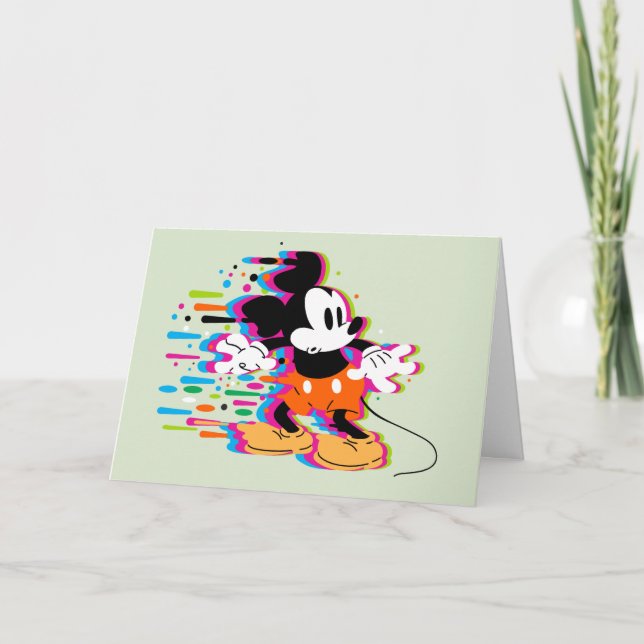 Carte Mickey Mouse Paint Warp (Devant)