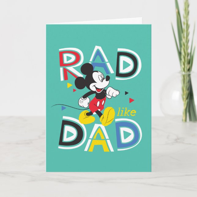 Carte Mickey Mouse | Rad Comme Papa (Devant)