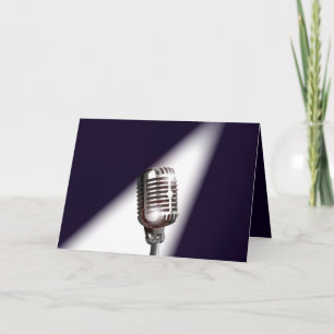 Carte Microphone rétro