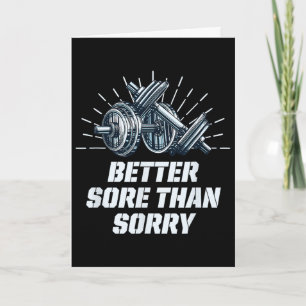 Carte Mieux endolori que désolé humour de sport drôle di