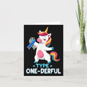Carte Mignon diabète de type 1 Sensibilisation T1d de ty