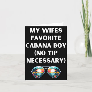 Carte Mignon garçon de cabane de ma femme mari drôle cro