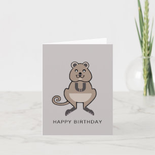 Carte  Mignon QUOKKA- faune australienne -