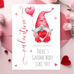 Carte Mignon Saint Valentin Il y a un corps de gnome com