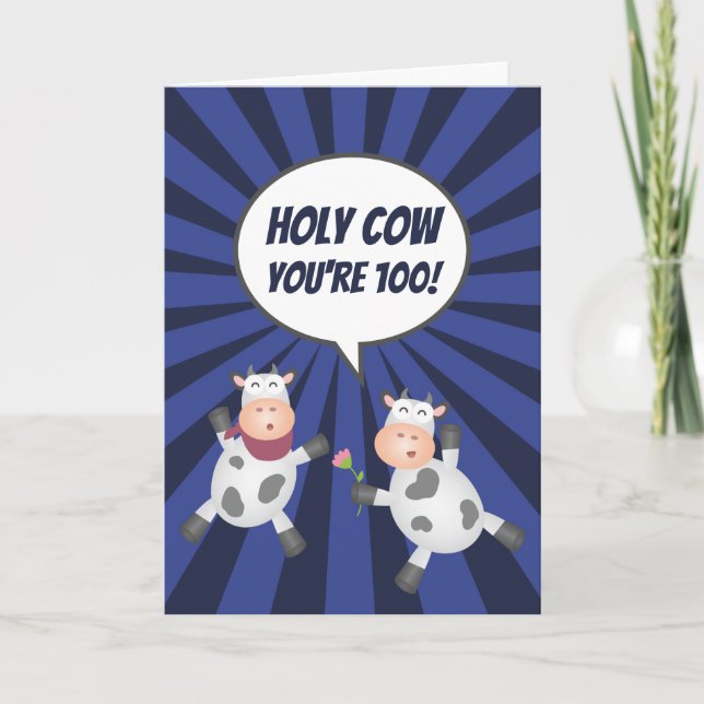 Carte Mignonne Amusante Sur La Colline Anniversaire (Devant)